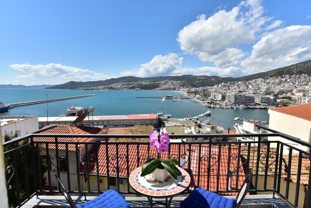 Golden Sea View - Old Town Lägenhet Kavala Exteriör bild