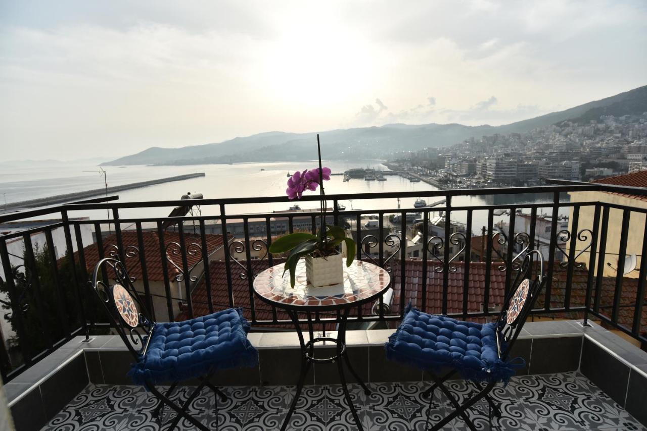 Golden Sea View - Old Town Lägenhet Kavala Exteriör bild