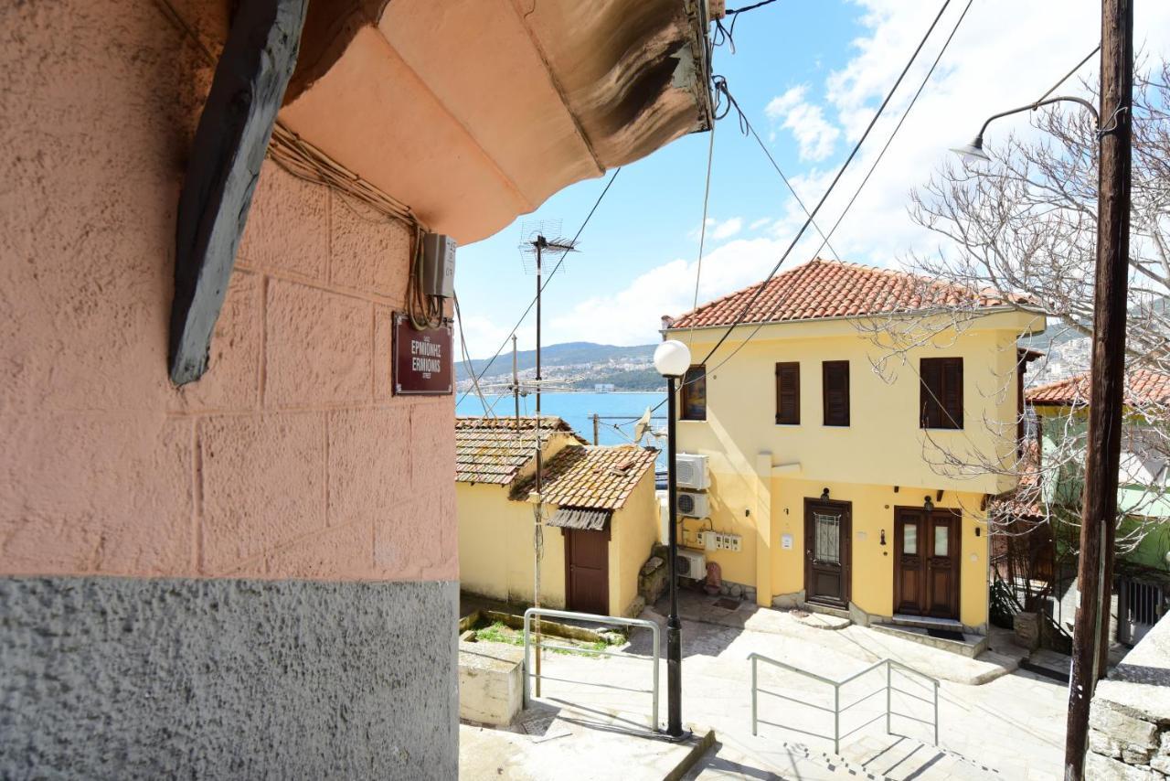Golden Sea View - Old Town Lägenhet Kavala Exteriör bild